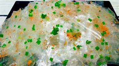 bánh tráng trộn mỡ hành