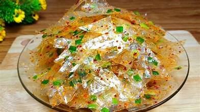 bánh tráng trộn mỡ hành